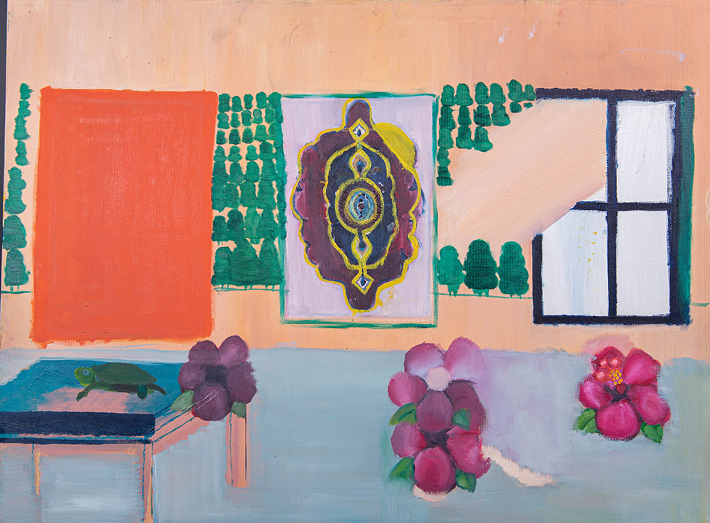 מייסא דאהר ללא כותרת 2018-2020 שמן על בד. צילום עיסאם סכראן