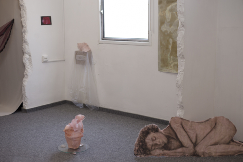Installation view, &quot;Arava Assaf: Both are the Same One&quot;, curator: Hagai Ulrich, Bread and Roses Gallery, Tel--Aviv, 8/7/22-6/8/22. Photograph: Hagai Ulrich